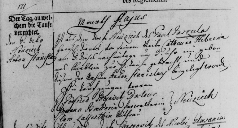 06 MAY 1778 Godfried Bosewitz
