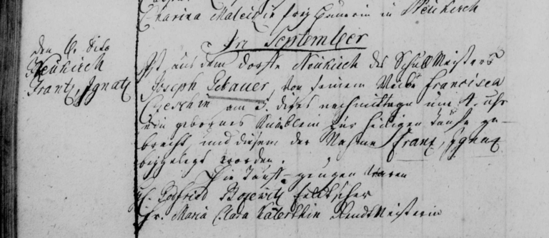 06 SEP 1769 Godfried Bosewitz