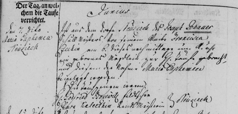 07 JUN 1772 Godfried Bosewitz