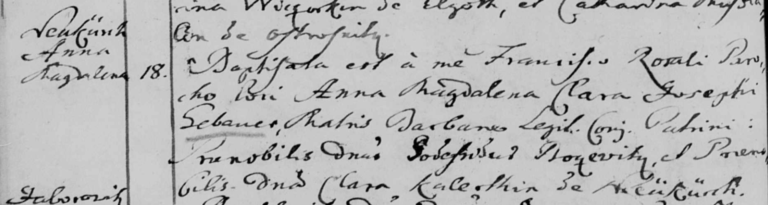 18 JUL 1760 Godefridus Bosewitz