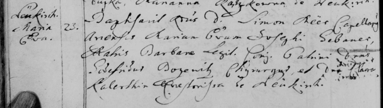 23 MAR 1753 Godefridus Bosewitz