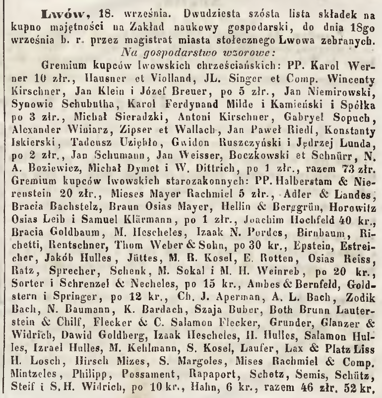 Gazeta Lwowska. 1852, nr 219